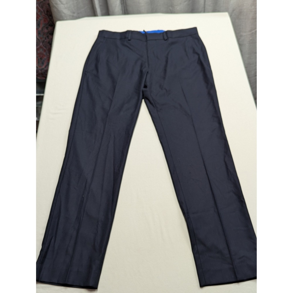 Kenneth Cole Reaction Mens Navy Slim Fit Flex Suit Separate Pant 33W 30L NEW